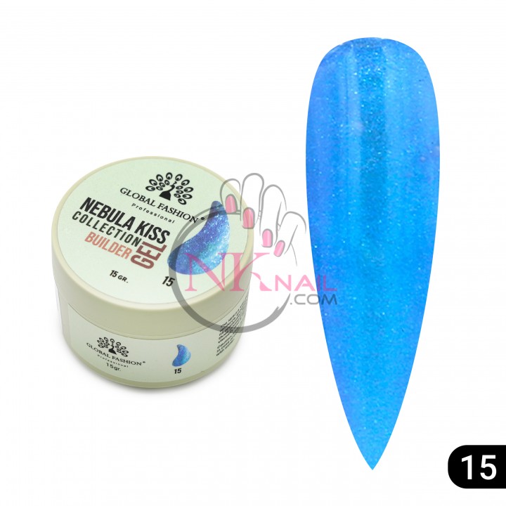 Гель Nebula Kiss Builder Gel, HEMA/TPO free 15мл, №15